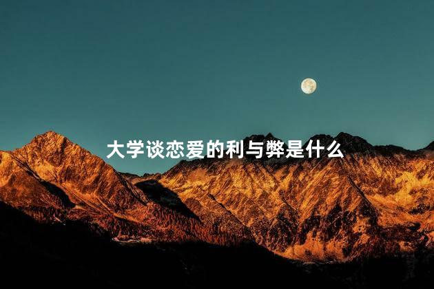 大学谈恋爱的利与弊是什么