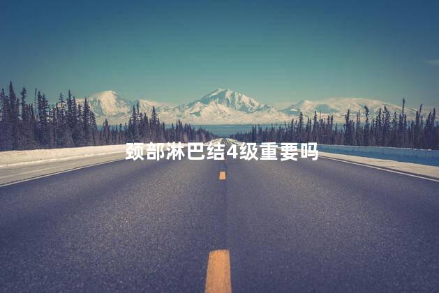 颈部淋巴结4级重要吗