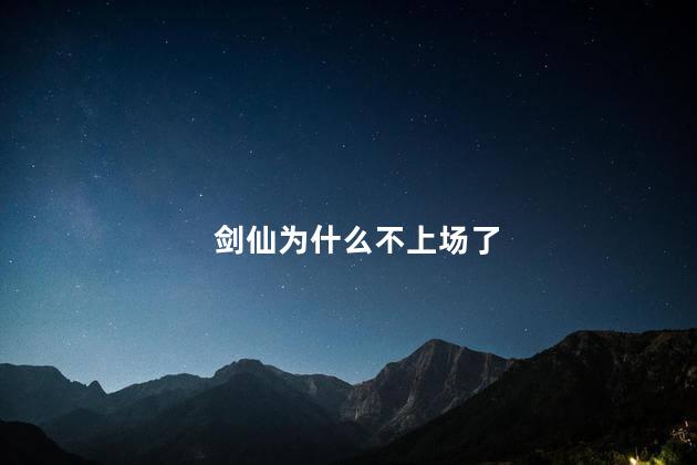 剑仙为什么不上场了