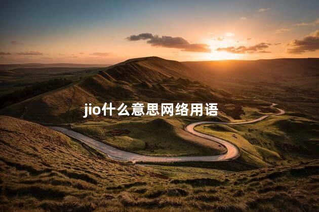 jio什么意思网络用语
