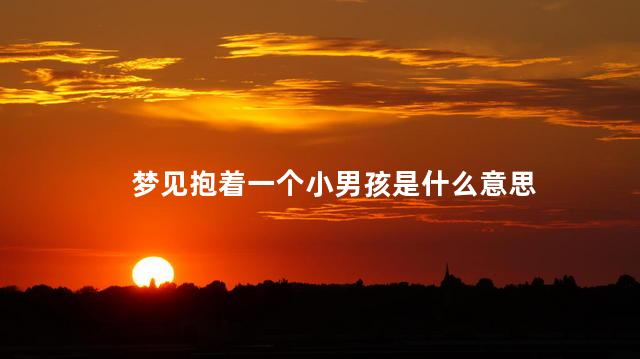 梦见抱着一个小男孩是什么意思