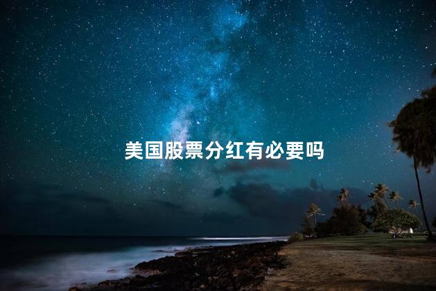 美国股票分红有必要吗