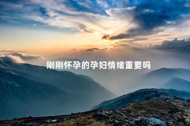 刚刚怀孕的孕妇情绪重要吗