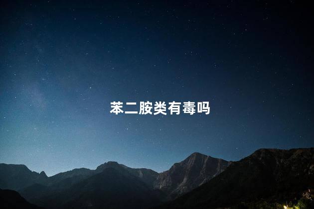 苯二胺类有毒吗