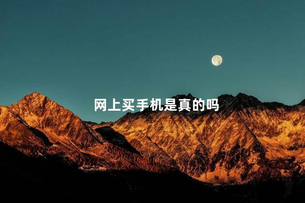 网上买手机是真的吗