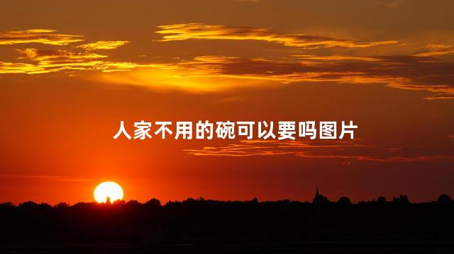 人家不用的碗可以要吗图片