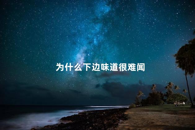 为什么下边味道很难闻