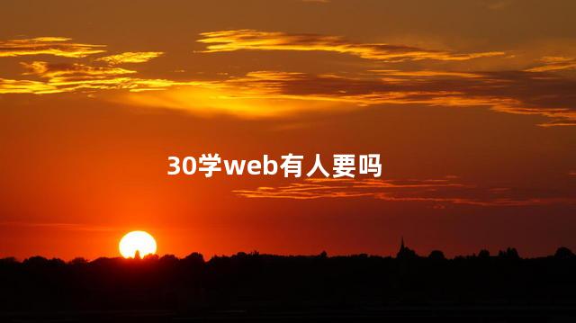 30学web有人要吗