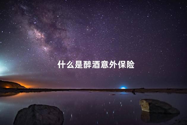 什么是醉酒意外保险