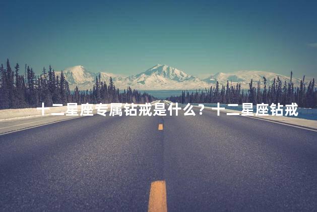 十二星座专属钻戒是什么？十二星座钻戒是什么？解析专属星座的珠宝珍品