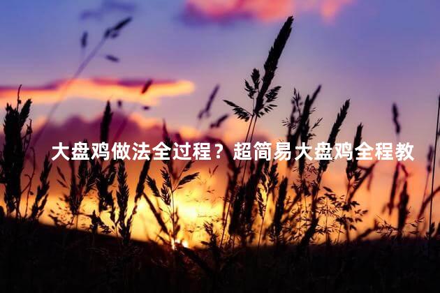 大盘鸡做法全过程？超简易大盘鸡全程教学
