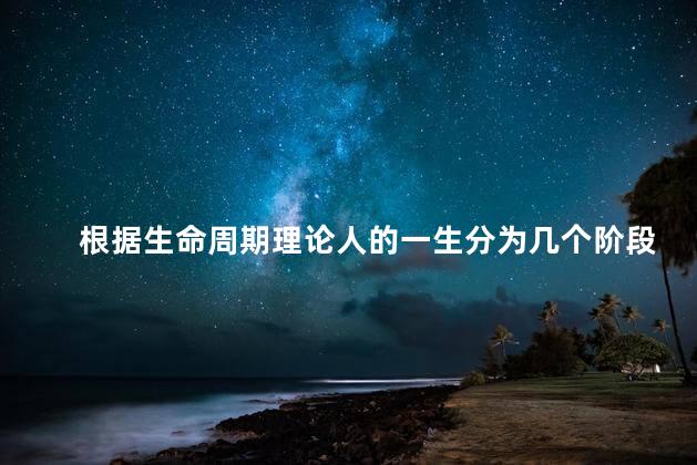 根据生命周期理论人的一生分为几个阶段？人生的不同阶段：从婴儿到老年,认识一生的生命周期