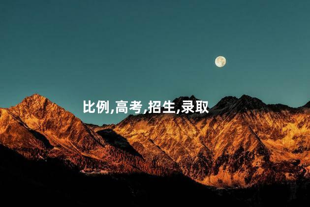比例,高考,招生,录取